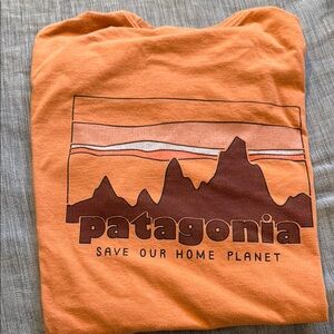 Patagonia Orange Short Sleeve Tee
